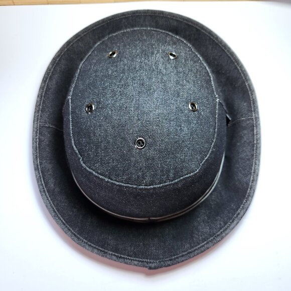 Yakkay Tokyo Black Denim Cover and Smart 1 Bicycle Helmet Size Small 51 - 54 cm - Picture 5 of 16